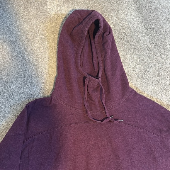 Burgundy High Neck Hoodie - Picture 2 of 2